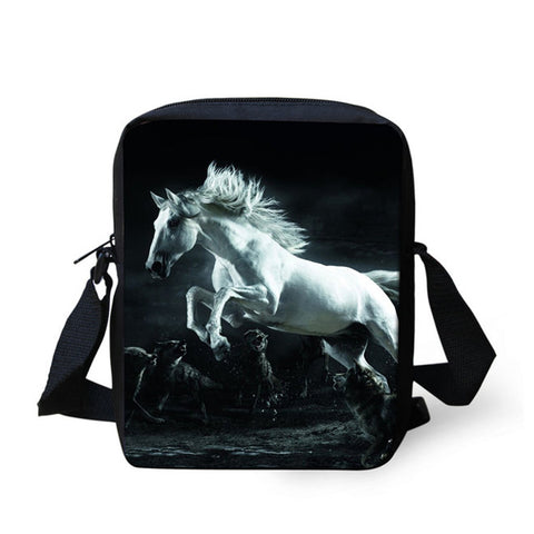 Horse Print Messenger Bag