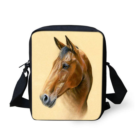 Horse Print Messenger Bag