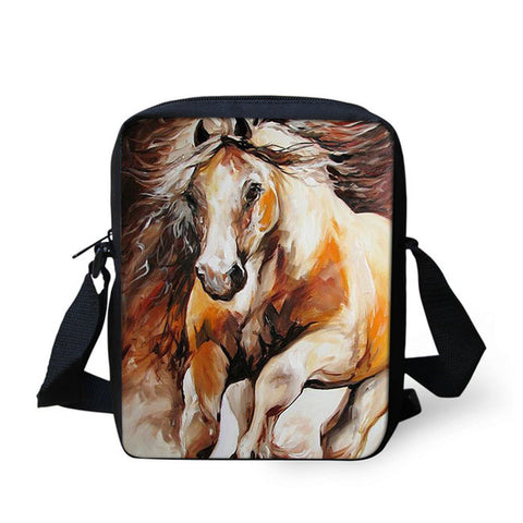Horse Print Messenger Bag