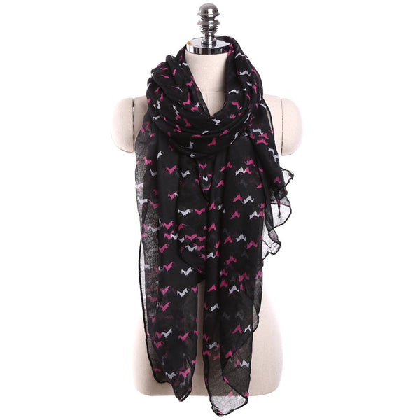 Fashion Scarf With Horse Print