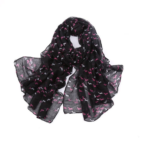 Fashion Scarf With Horse Print