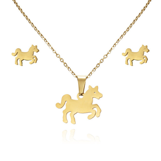 FREE! Horse Necklace & Earring Set