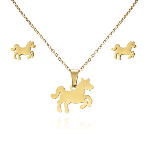 FREE! Horse Necklace & Earring Set