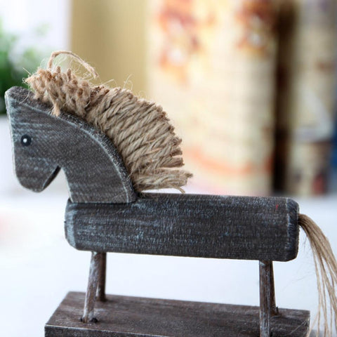Wooden Crafts Horse Decoration
