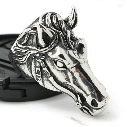 Stainless Steel Mustang Ring