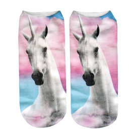 Horse Print Ankle Socks
