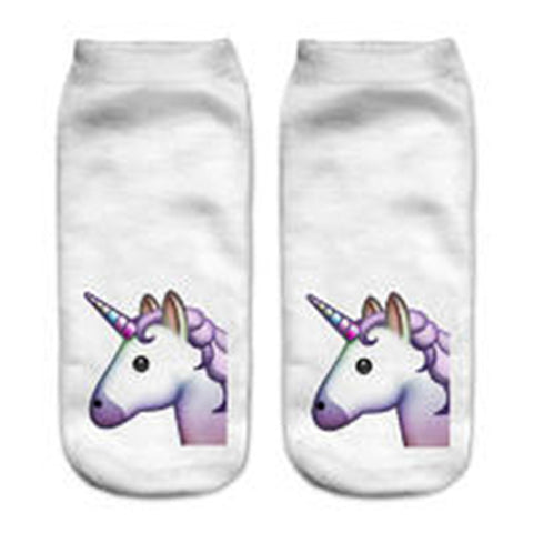 Horse Print Ankle Socks