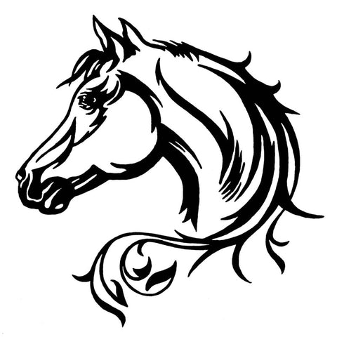 Horse Head Car Sticker