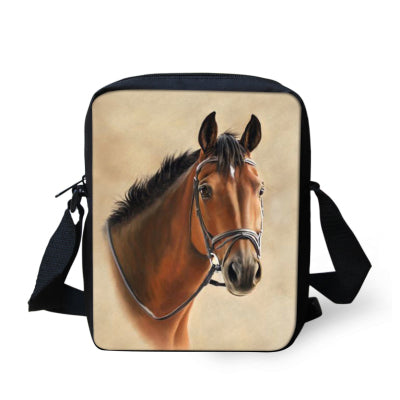 Horse Printed Crossbody Bag
