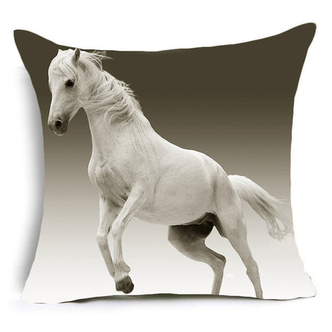 Horses Decorative Pillow Cover