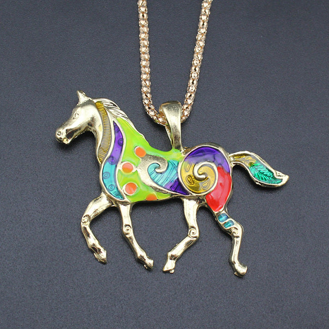 Running Horse Necklace