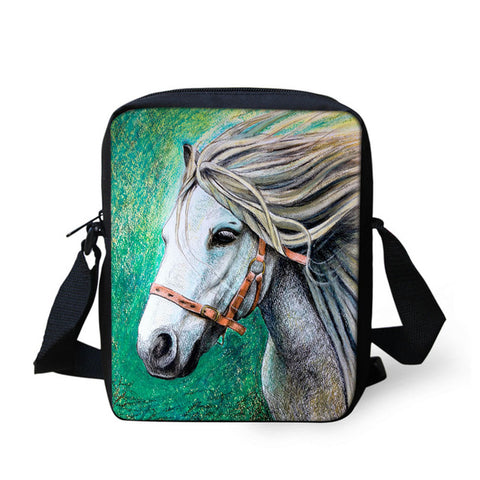 Horse Printed Crossbody Bag