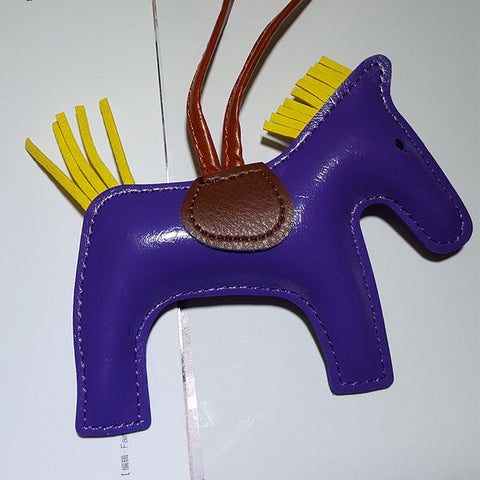 Luxury Horse Leather Keychain