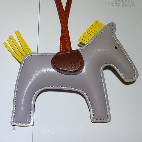Luxury Horse Leather Keychain