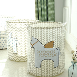Cute Horses Laundry Basket