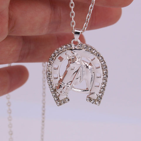 Crystal Horseshoe Necklace