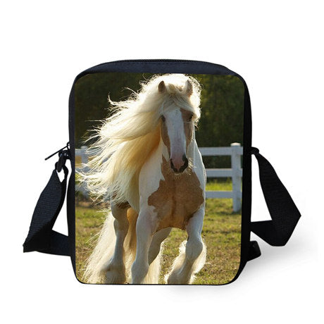 Horse Print Messenger Bag