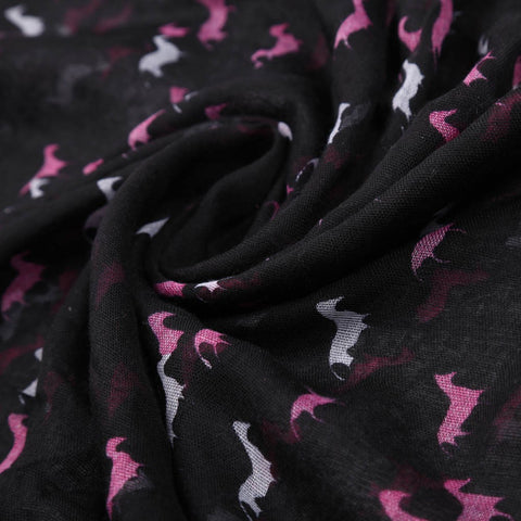 Fashion Scarf With Horse Print